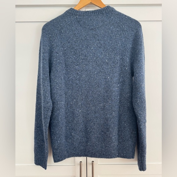 Faherty Heathered Blue Crewneck Sweater Mens XS - Picture 5 of 9